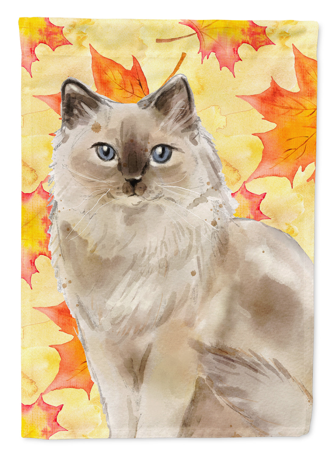 Ragdoll Fall Leaves Flag Garden Size CK3082GF  the-store.com.