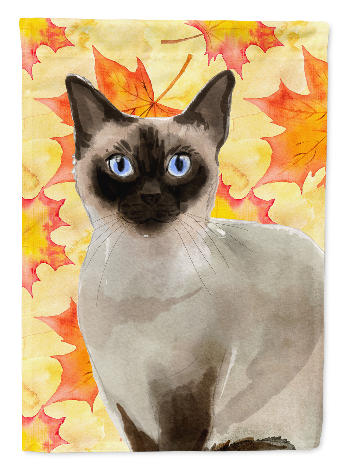 Siamese Fall Leaves Flag Canvas House Size CK3084CHF  the-store.com.