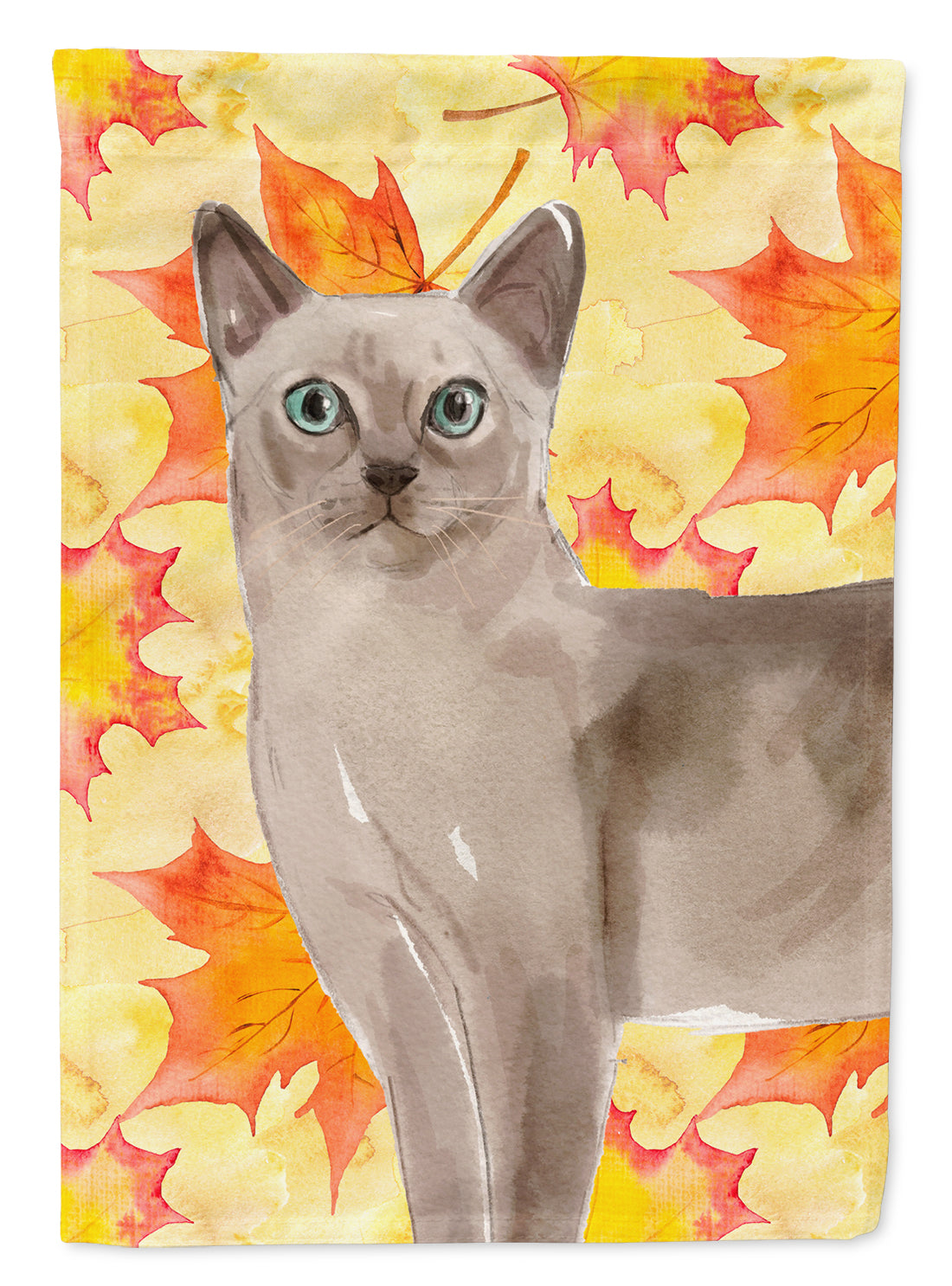 Tonkinese Fall Leaves Flag Canvas House Size CK3086CHF  the-store.com.