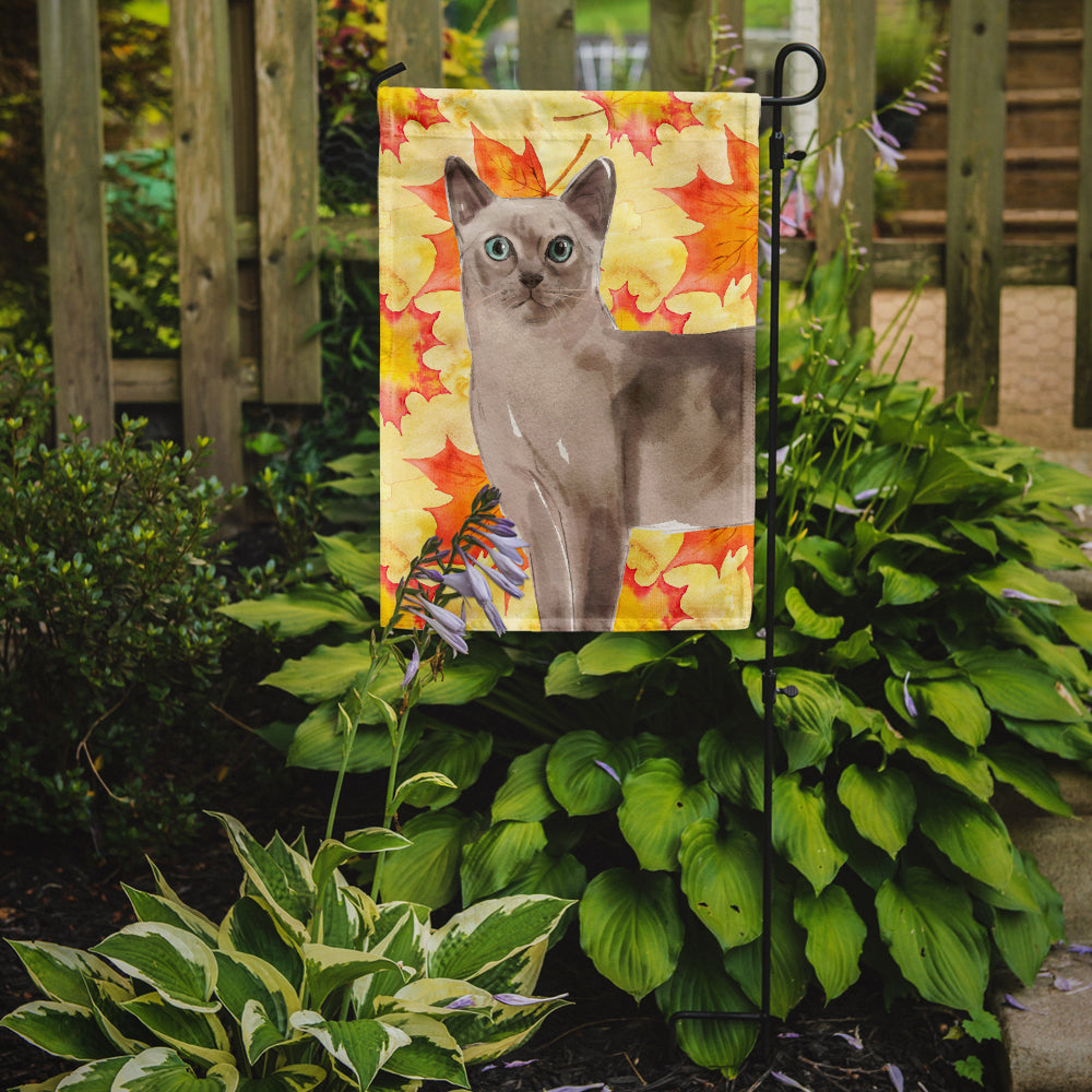 Tonkinese Fall Leaves Flag Garden Size CK3086GF  the-store.com.