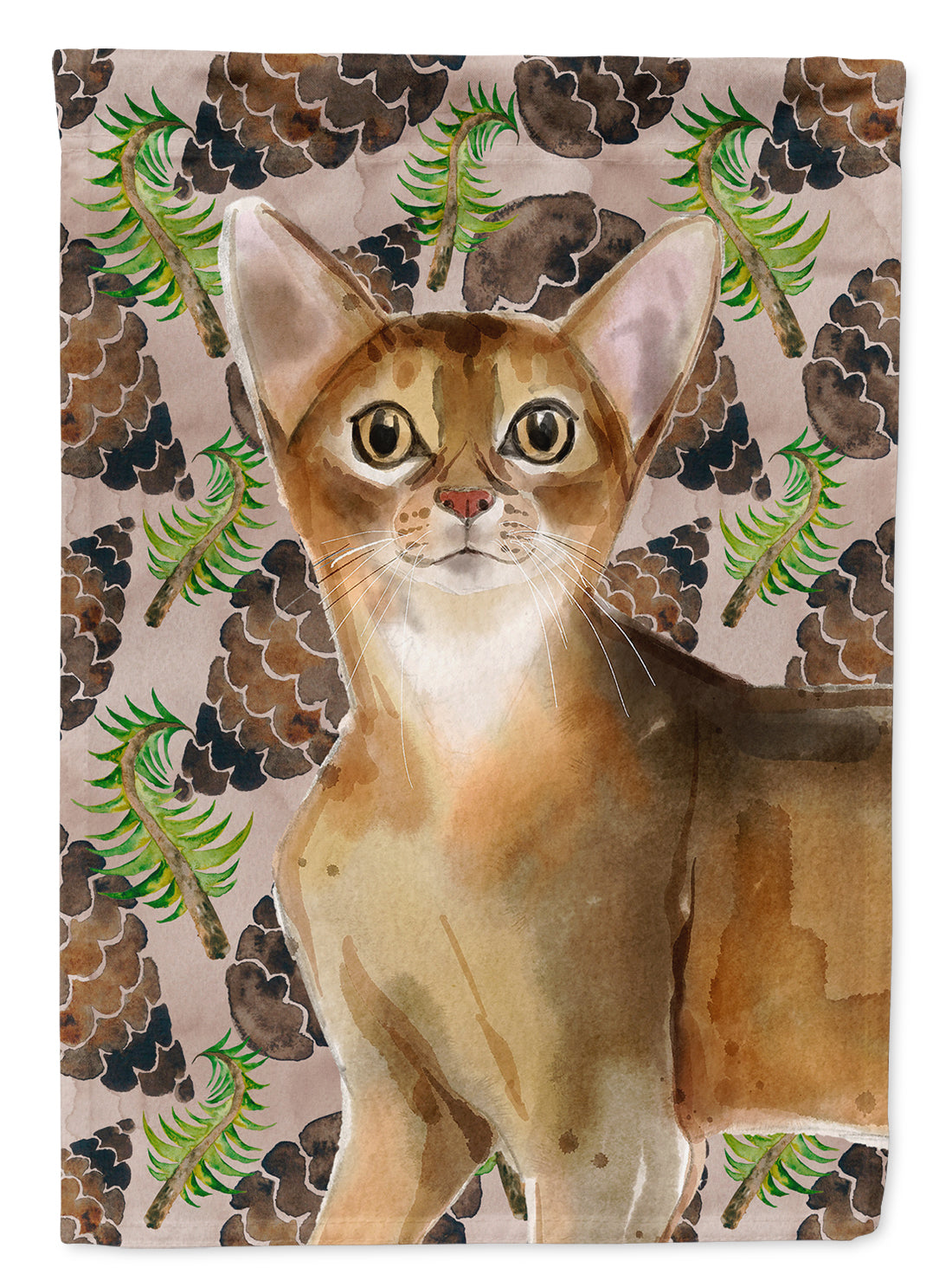 Abyssinian Pine Cones Flag Canvas House Size CK3087CHF  the-store.com.