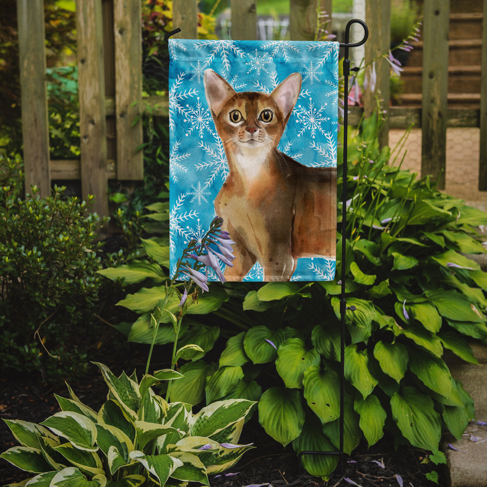 Abyssinian Winter Snowflake Flag Garden Size CK3102GF  the-store.com.