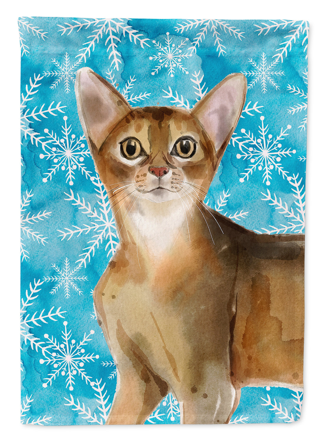 Abyssinian Winter Snowflake Flag Garden Size CK3102GF  the-store.com.