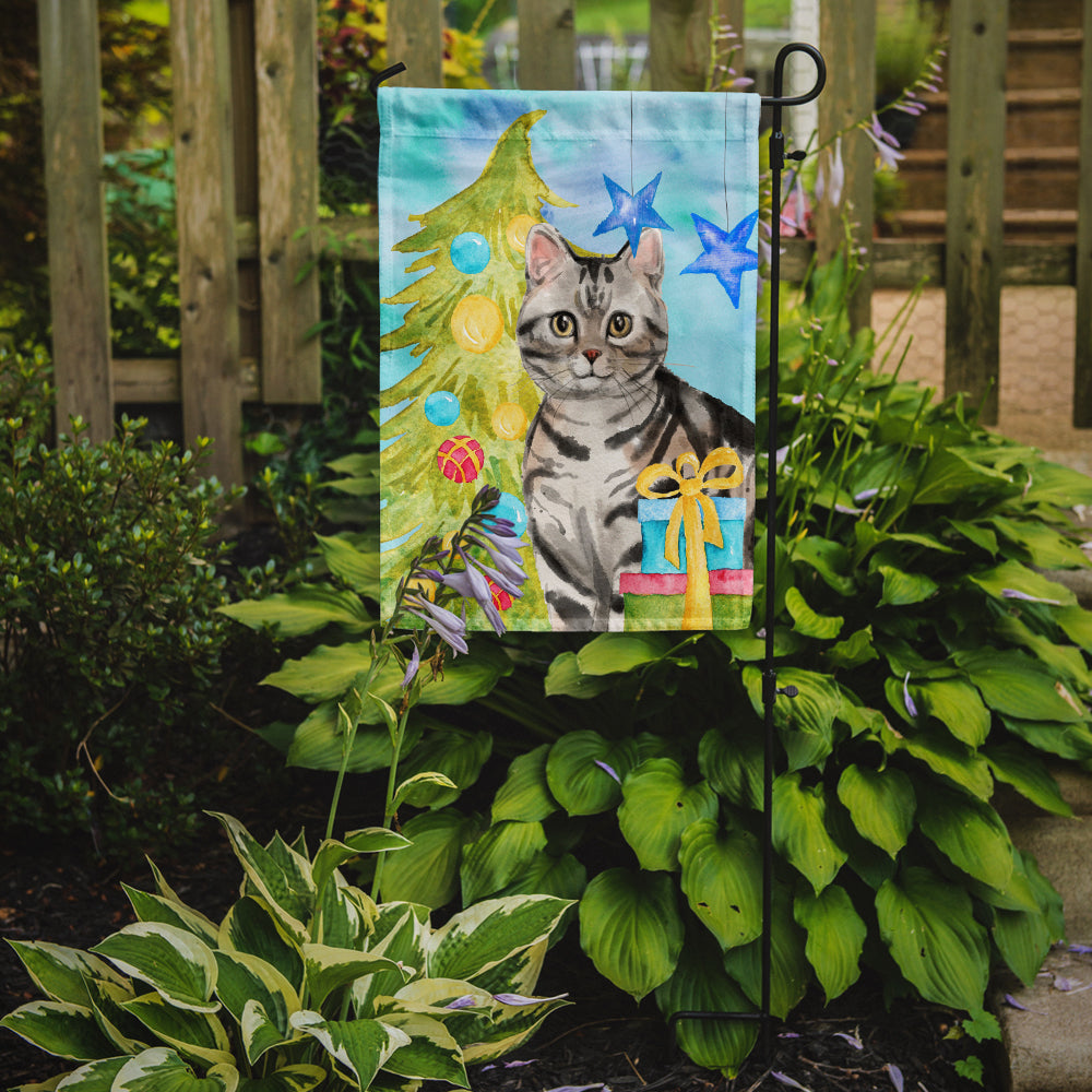 American Shorthair Christmas Presents Flag Garden Size CK3119GF  the-store.com.