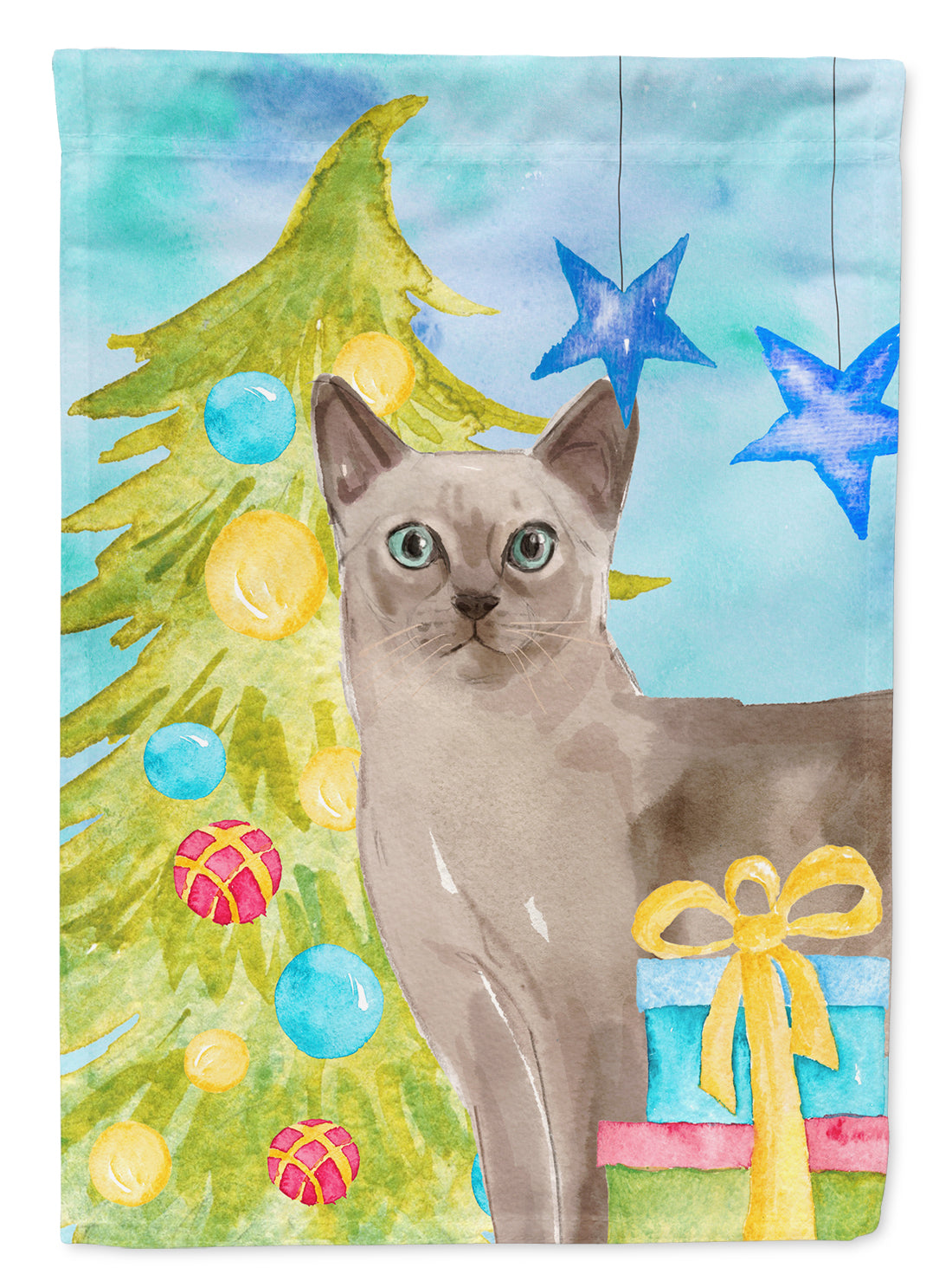 Tonkinese Christmas Presents Flag Garden Size CK3131GF  the-store.com.