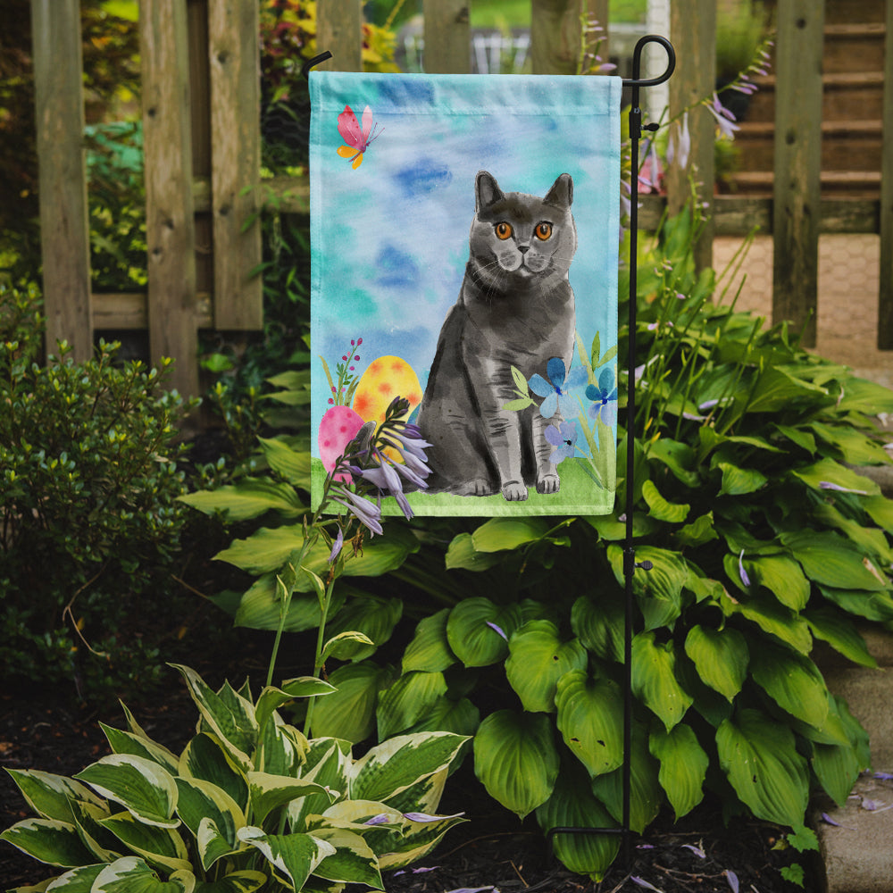 British Shorthair Easter Eggs Flag Garden Size CK3138GF  the-store.com.