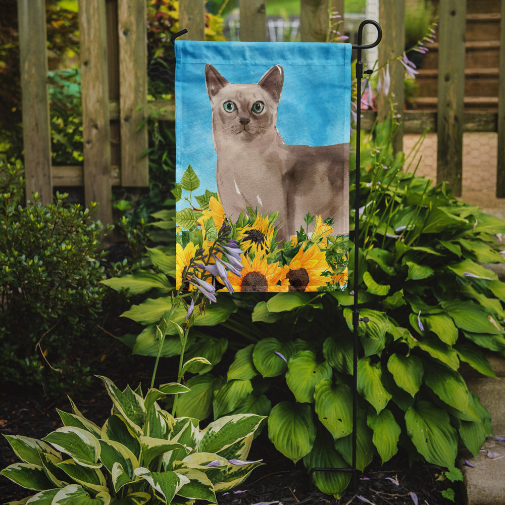 Tonkinese in Sunflowers Flag Garden Size CK3161GF  the-store.com.