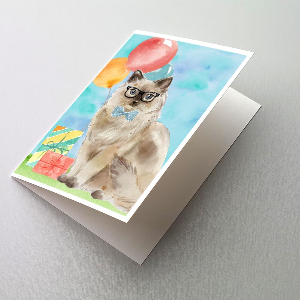 Buy this Ragdoll Happy Birthday Greeting Cards and Envelopes Pack of 8