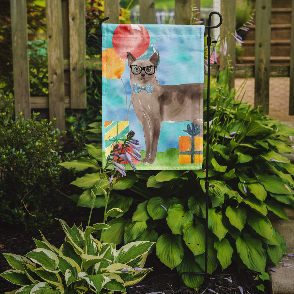 Tonkinese Happy Birthday Flag Garden Size CK3176GF  the-store.com.