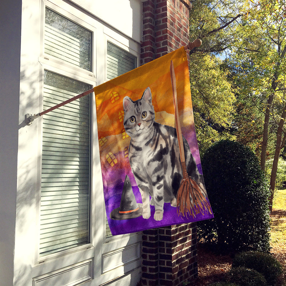 American Shorthair Halloween Flag Canvas House Size CK3179CHF  the-store.com.