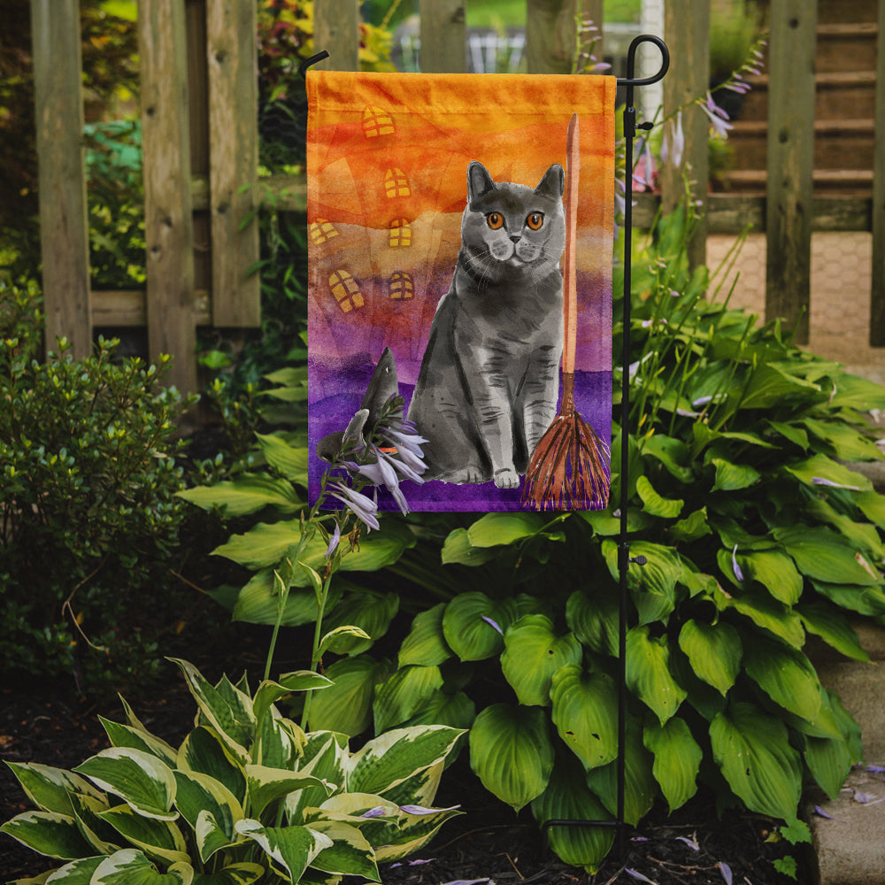 British Shorthair Halloween Flag Garden Size CK3183GF  the-store.com.