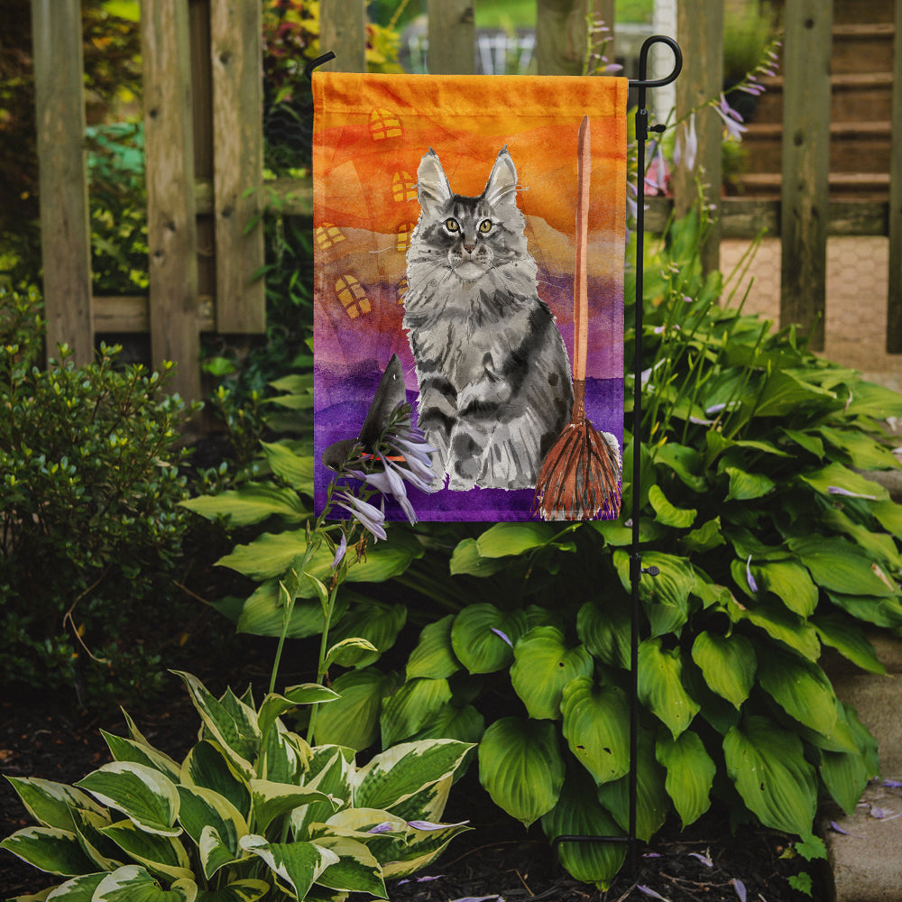 Maine Coon Halloween Flag Garden Size CK3184GF  the-store.com.