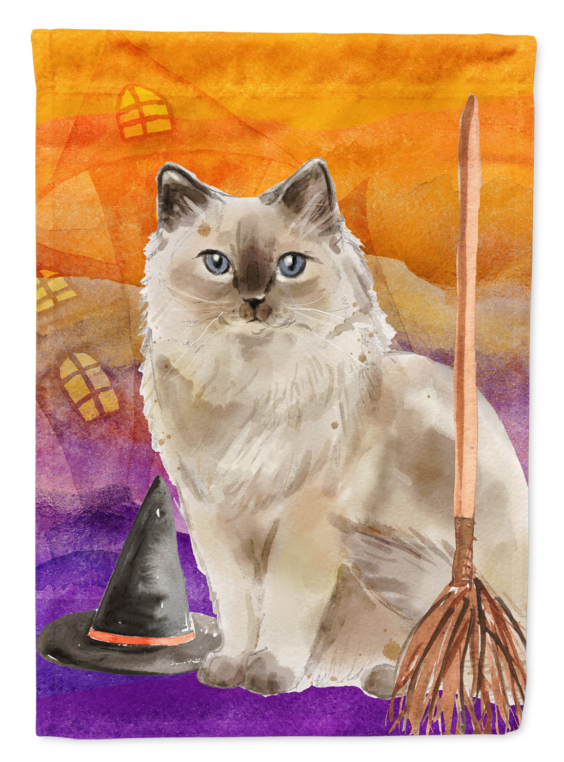 Ragdoll Halloween Flag Canvas House Size CK3187CHF  the-store.com.