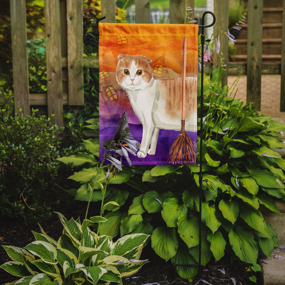 Scottish Fold Halloween Flag Garden Size CK3188GF  the-store.com.