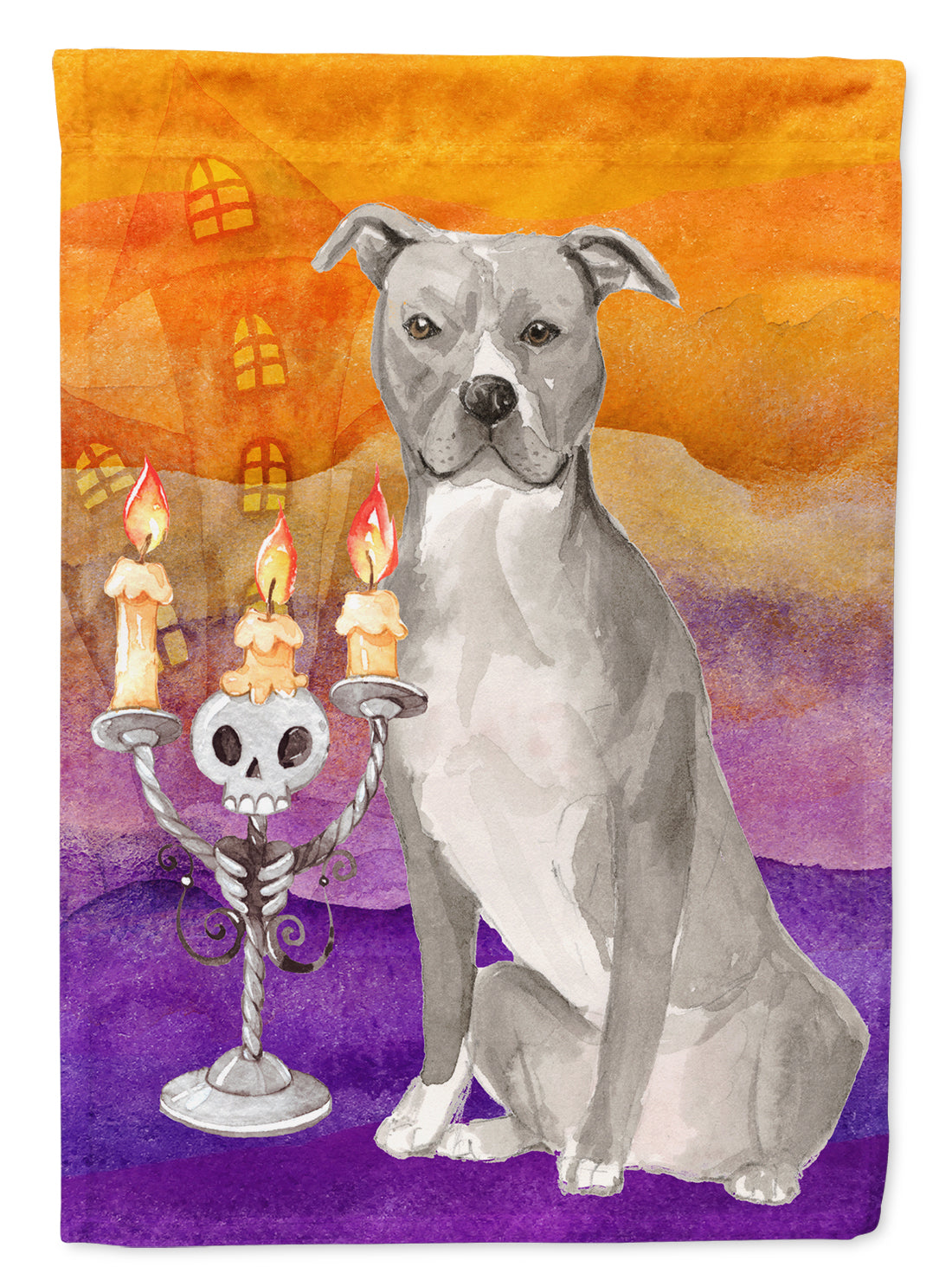 Hallween Staffordshire Bull Terrier Flag Garden Size CK3194GF  the-store.com.