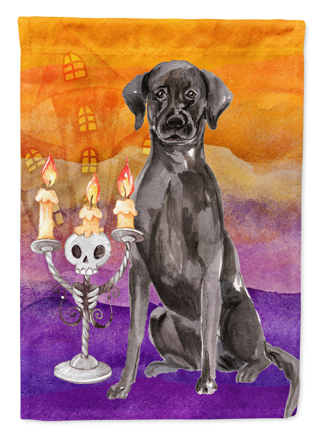 Hallween Black Labrador Retriever Flag Garden Size CK3197GF  the-store.com.