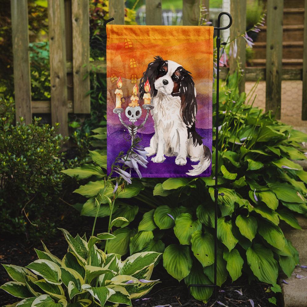 Hallween Tricolor Cavalier Spaniel Flag Garden Size CK3201GF  the-store.com.