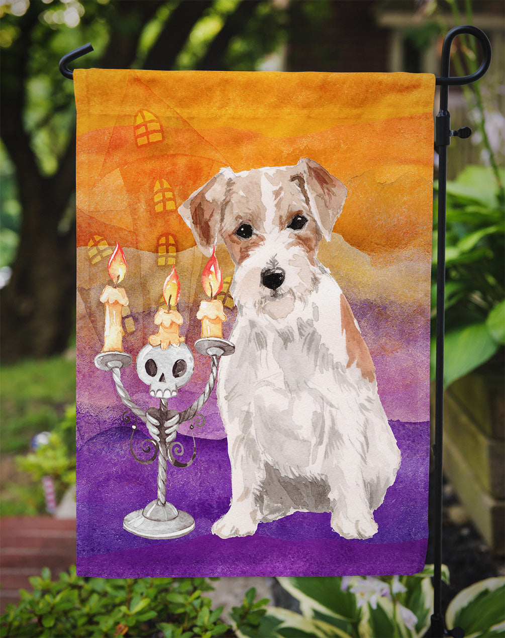 Hallween Jack Russell Terrier Flag Garden Size CK3202GF  the-store.com.