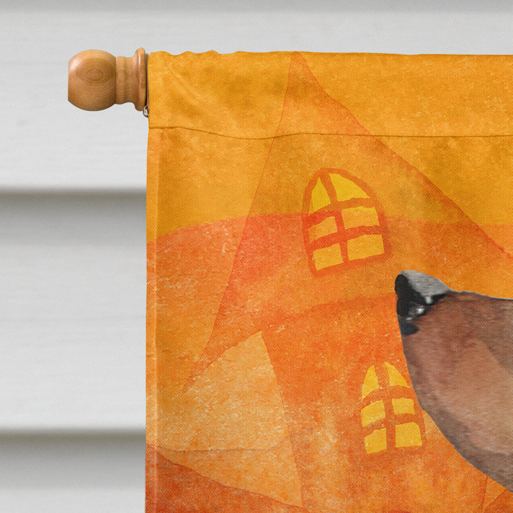 Hallween Red Dachshund Flag Canvas House Size CK3205CHF  the-store.com.