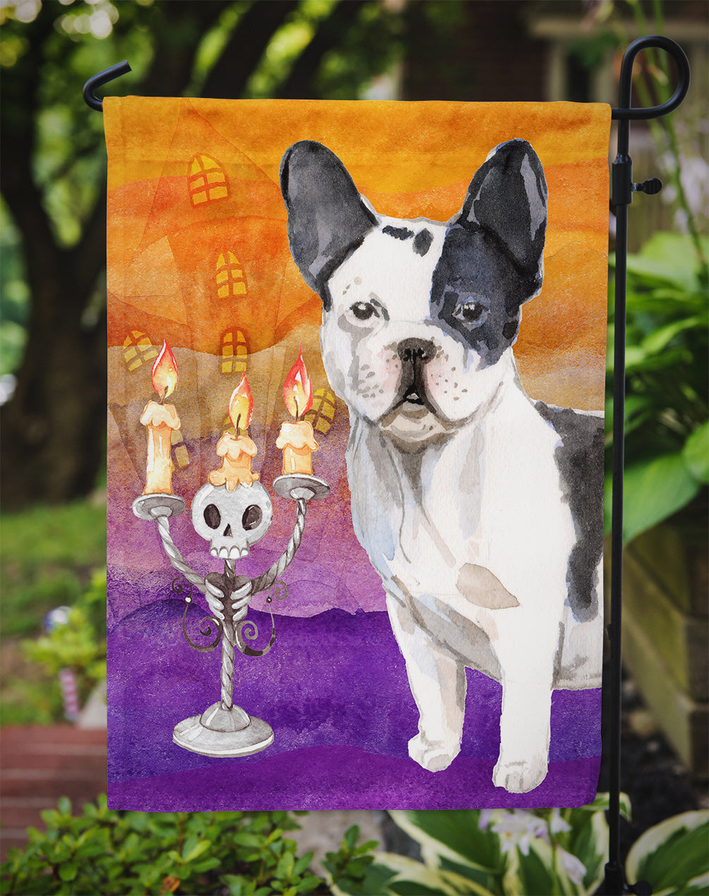 Hallween French Bulldog Flag Garden Size CK3206GF  the-store.com.