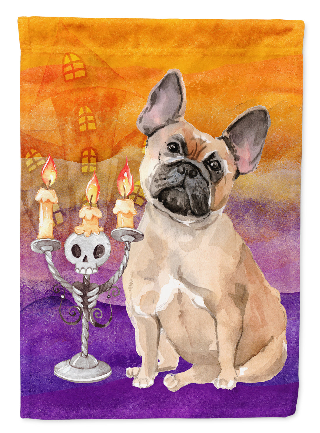 Hallween Fawn French Bulldog Flag Garden Size CK3216GF  the-store.com.