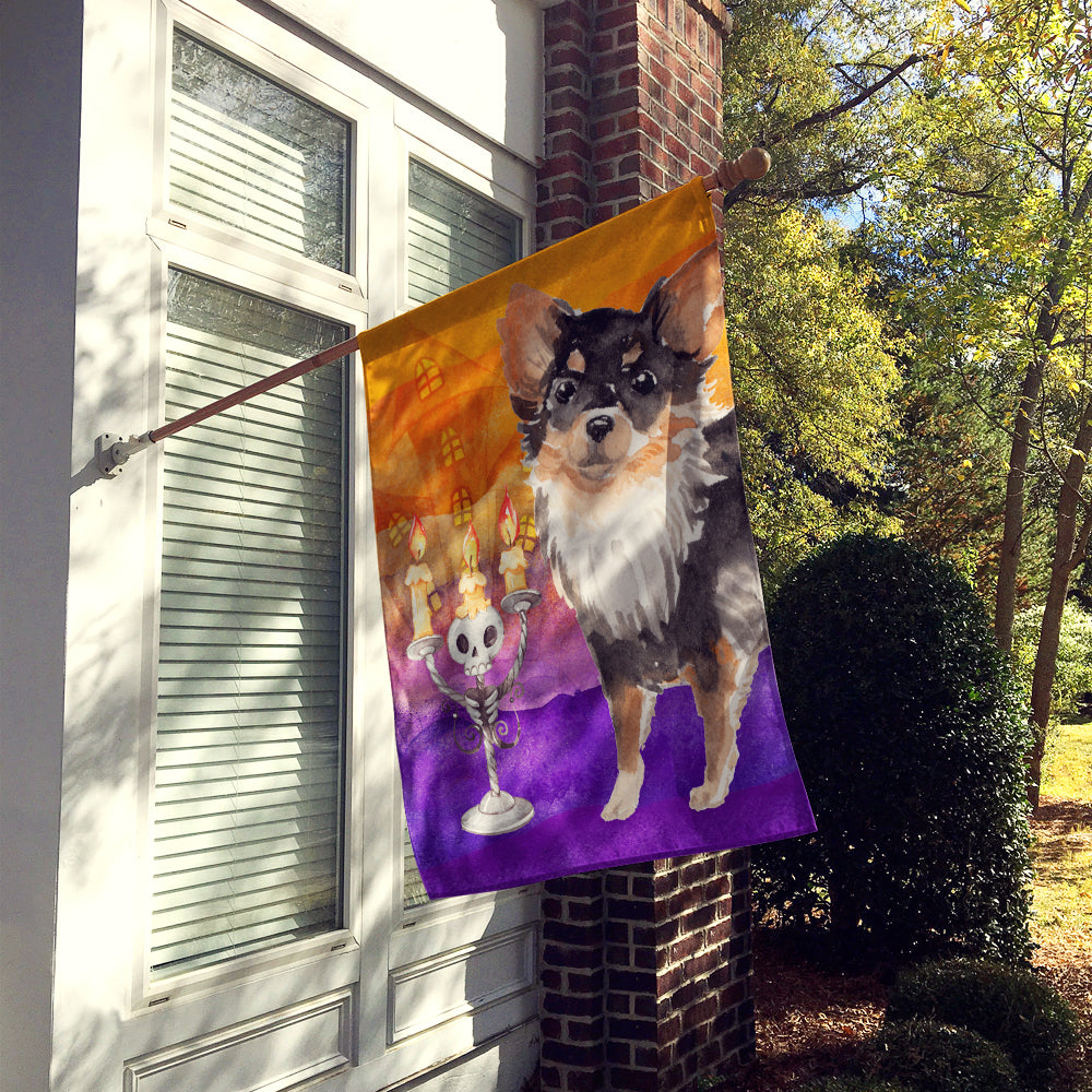 Hallween Long Haired Chihuahua Flag Canvas House Size CK3223CHF  the-store.com.