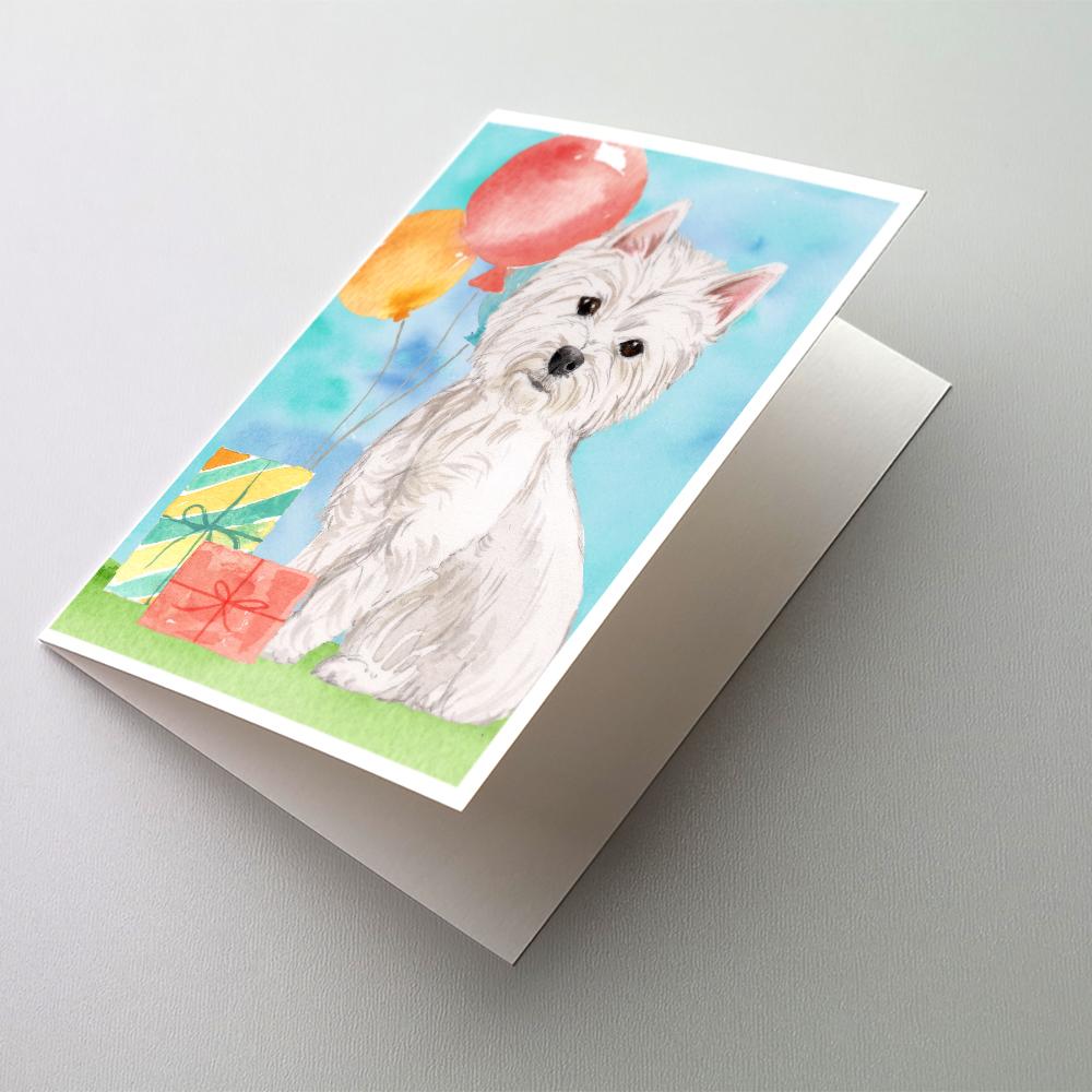 Buy this Happy Birthday Westie Greeting Cards and Envelopes Pack of 8