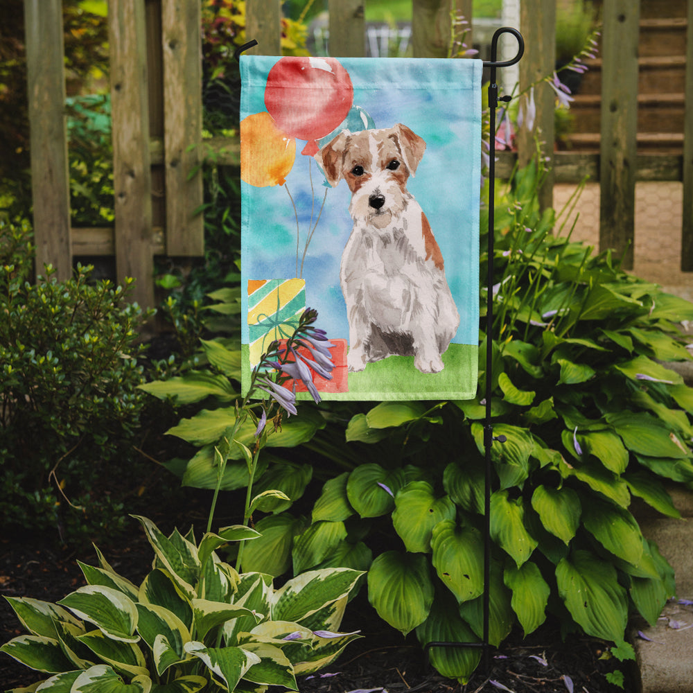 Happy Birthday Jack Russell Terrier Flag Garden Size CK3237GF  the-store.com.