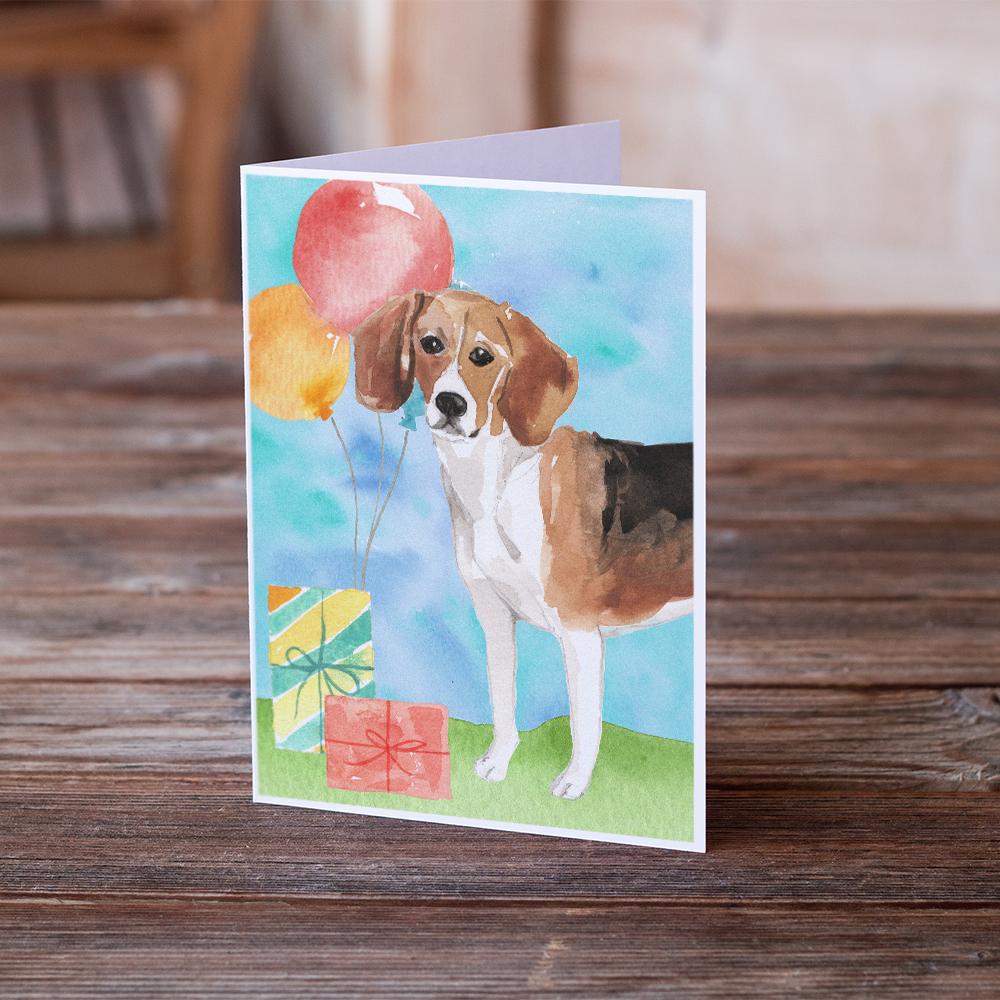 Buy this Happy Birthday Beagle Greeting Cards and Envelopes Pack of 8