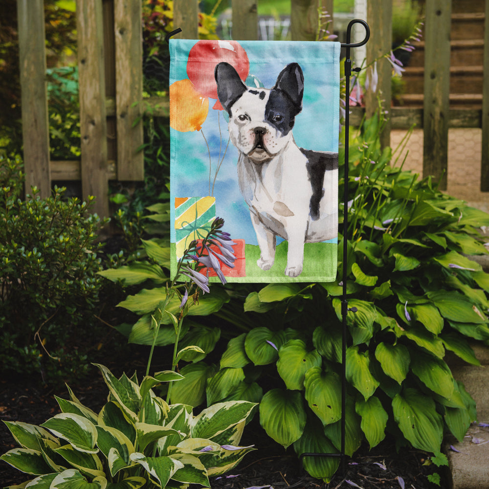 Happy Birthday French Bulldog Flag Garden Size CK3241GF  the-store.com.