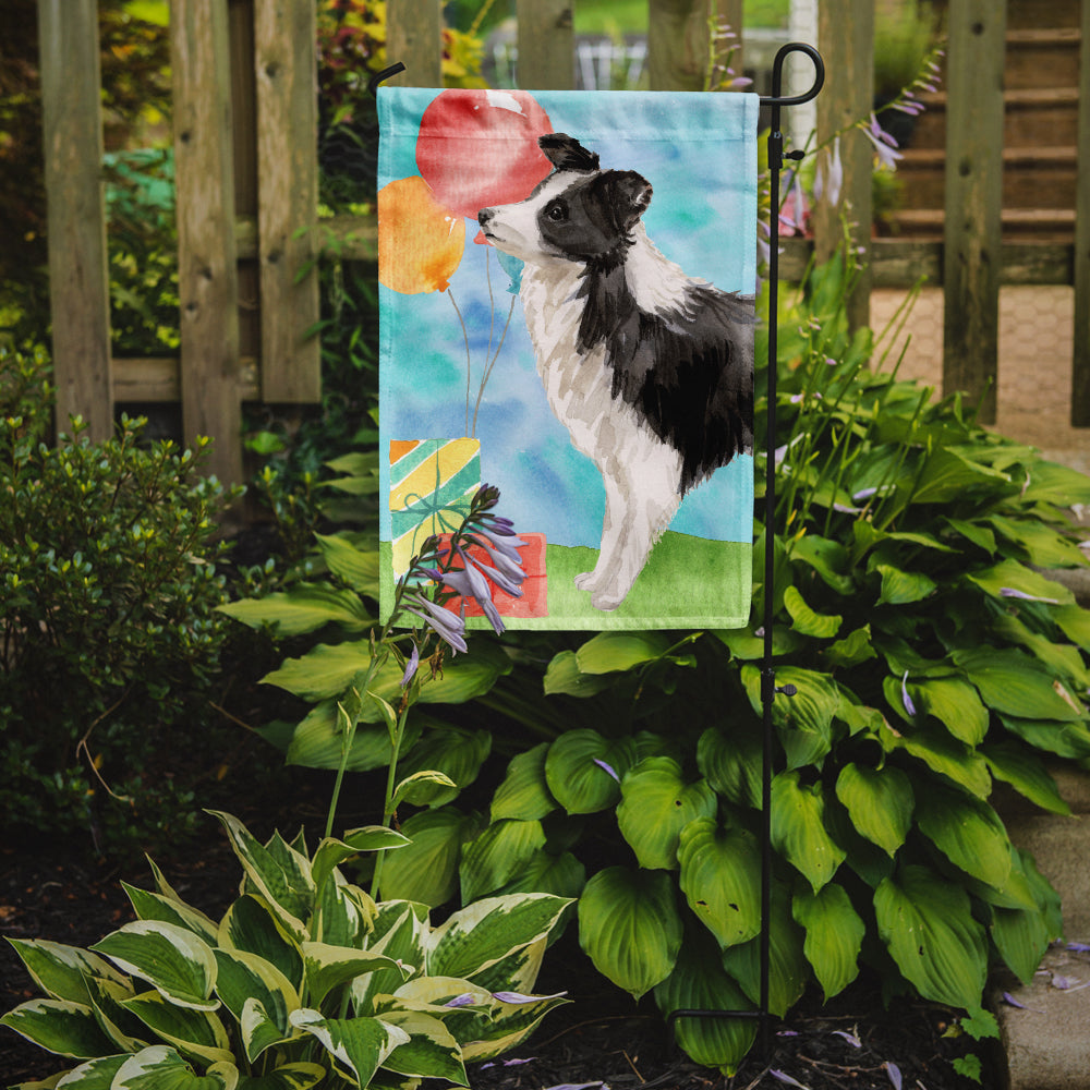 Happy Birthday Border Collie Flag Garden Size CK3242GF  the-store.com.