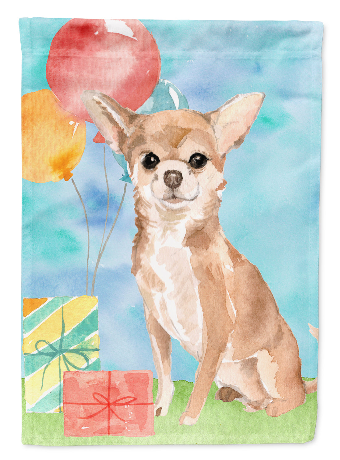 Happy Birthday Chihuahua Flag Garden Size CK3245GF  the-store.com.