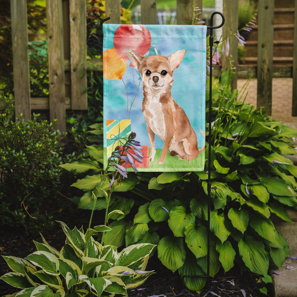 Happy Birthday Chihuahua Flag Garden Size CK3245GF  the-store.com.