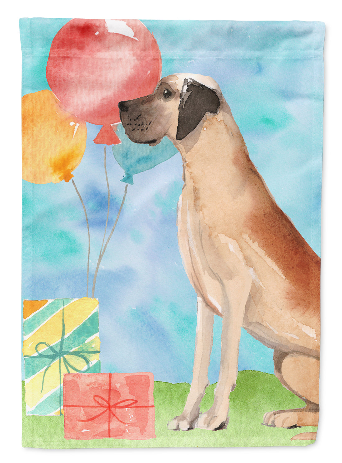 Happy Birthday Great Dane Flag Garden Size CK3253GF  the-store.com.