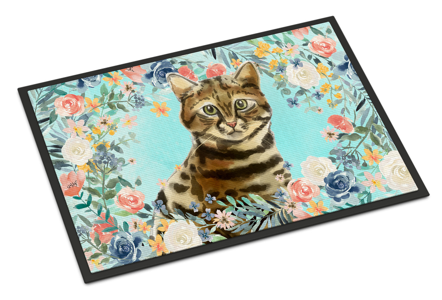 Bengal Spring Flowers Indoor or Outdoor Mat 18x27 CK3389MAT - the-store.com