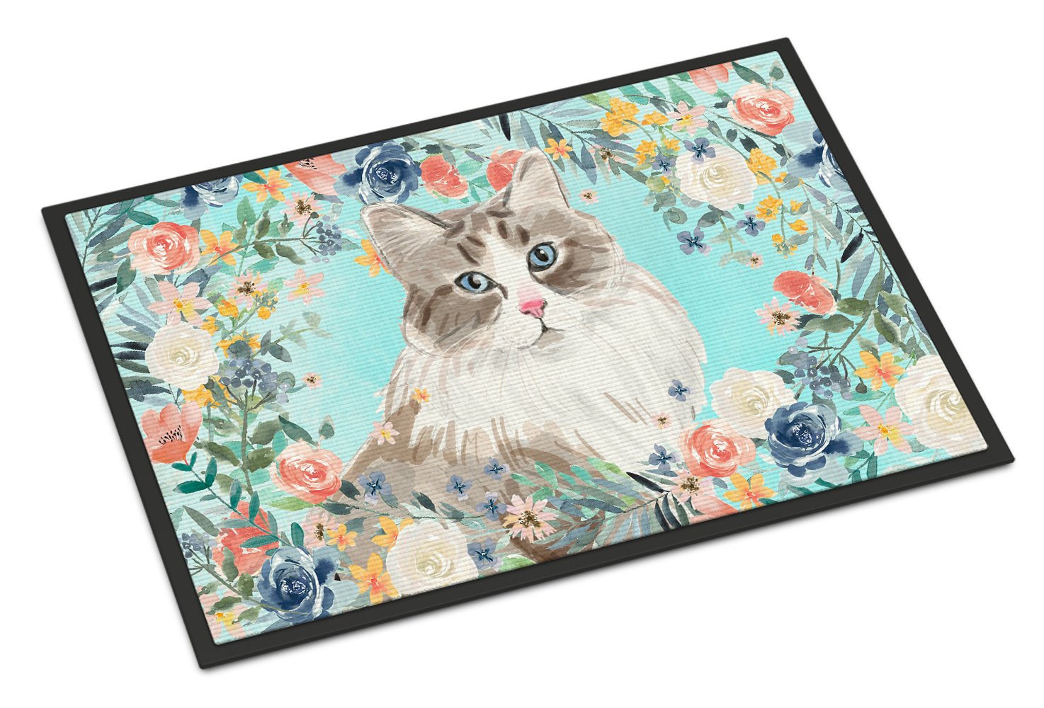 Siberian Spring Flowers Indoor or Outdoor Mat 24x36 CK3399JMAT by Caroline's Treasures