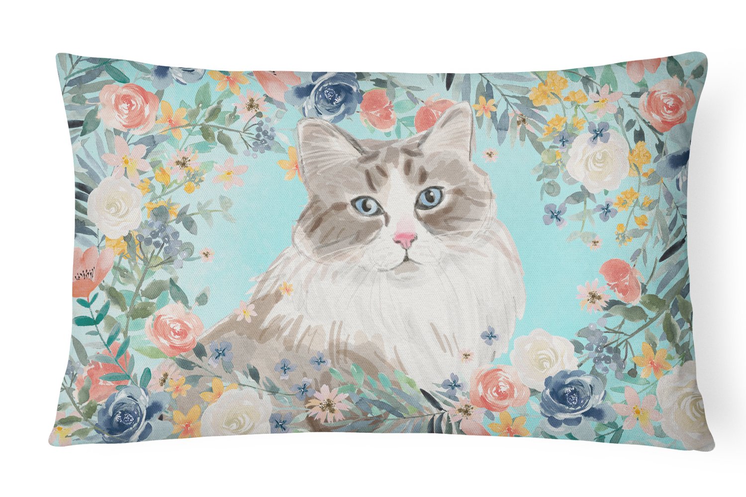 Siberian Spring Flowers Canvas Fabric Decorative Pillow CK3399PW1216 by Caroline's Treasures