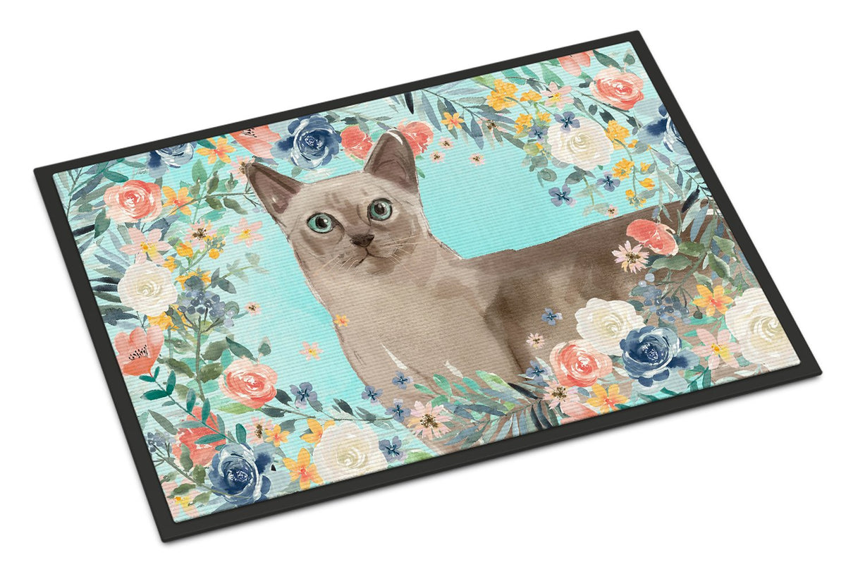 Tonkinese Spring Flowers Indoor or Outdoor Mat 24x36 CK3400JMAT by Caroline&#39;s Treasures