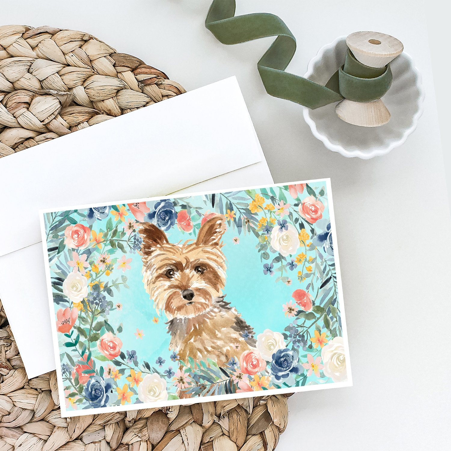 Buy this Yorkie Greeting Cards and Envelopes Pack of 8