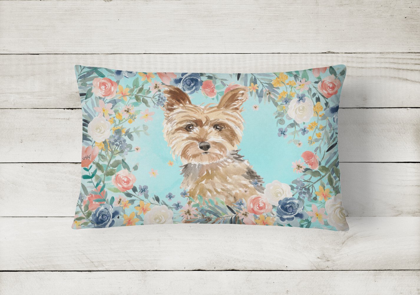 Yorkie Canvas Fabric Decorative Pillow CK3401PW1216 by Caroline's Treasures