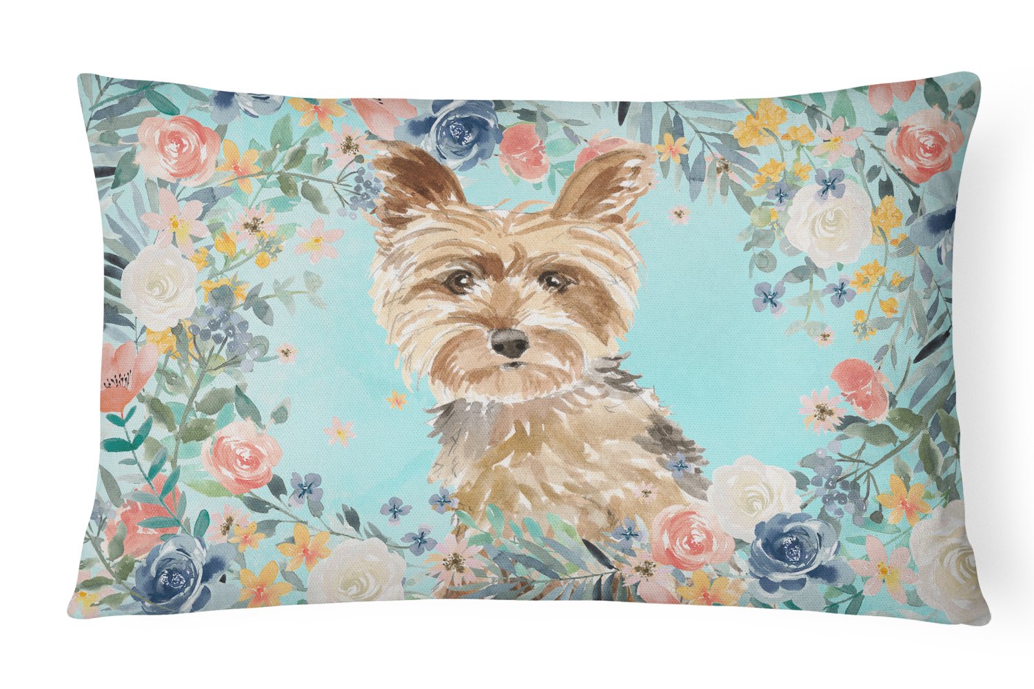 Yorkie Canvas Fabric Decorative Pillow CK3401PW1216 by Caroline's Treasures