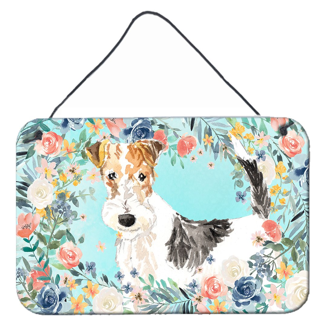 Fox Terrier Wall or Door Hanging Prints CK3402DS812 by Caroline's Treasures