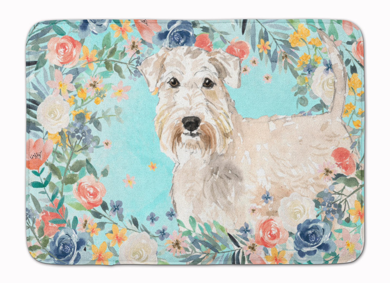 Wheaten Terrier Machine Washable Memory Foam Mat CK3404RUG - the-store.com