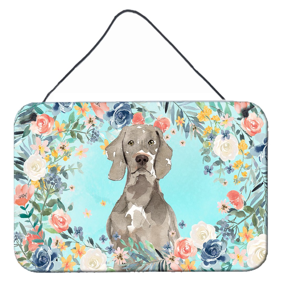 Weimaraner Wall or Door Hanging Prints CK3406DS812 by Caroline's Treasures