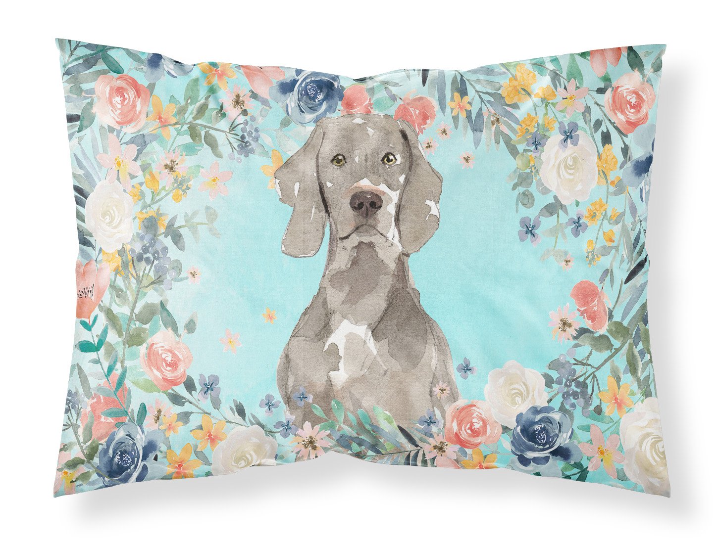 Weimaraner Fabric Standard Pillowcase CK3406PILLOWCASE by Caroline's Treasures