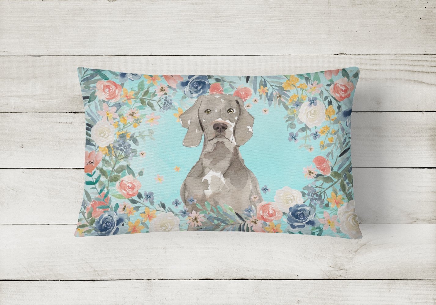 Weimaraner Canvas Fabric Decorative Pillow CK3406PW1216 by Caroline's Treasures