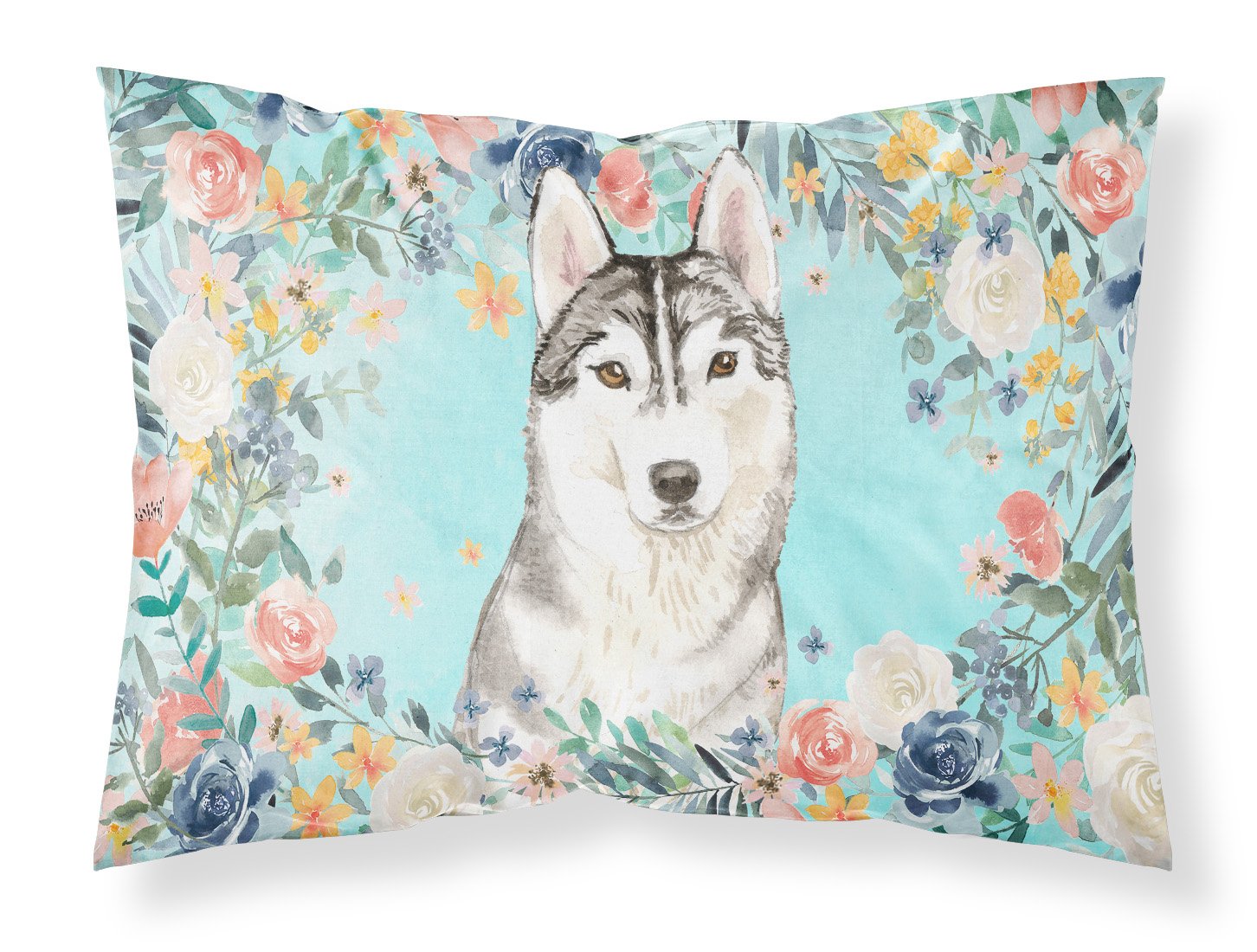 Siberian Husky Fabric Standard Pillowcase CK3408PILLOWCASE by Caroline's Treasures