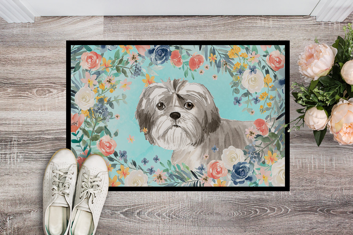 Shih Tzu Puppy Indoor or Outdoor Mat 18x27 CK3409MAT - the-store.com