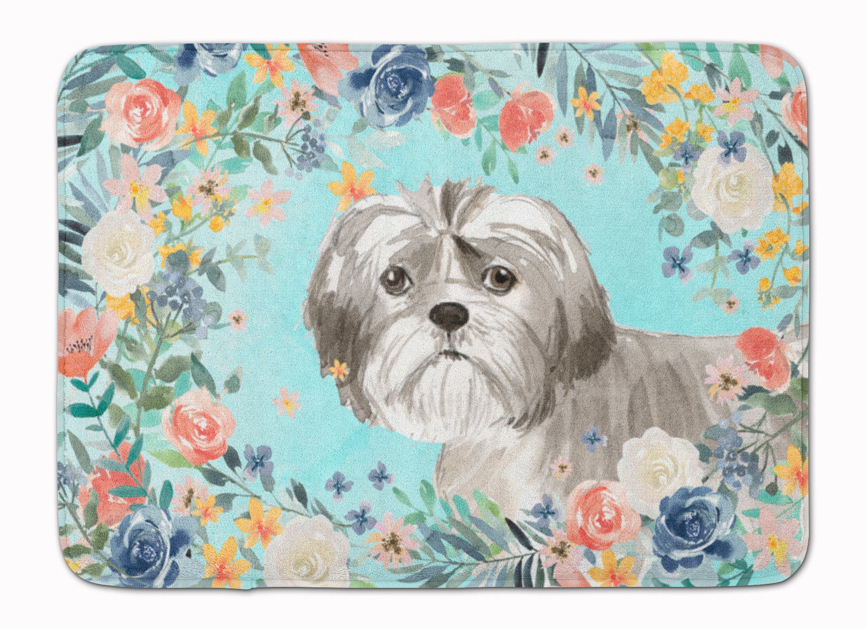 Shih Tzu Puppy Machine Washable Memory Foam Mat CK3409RUG - the-store.com