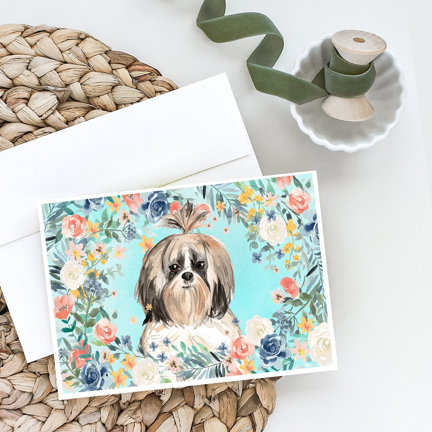 Buy this Shih Tzu Greeting Cards and Envelopes Pack of 8